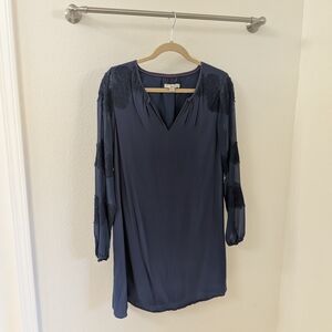 Boden Deep Blue Long Sleeve Dress